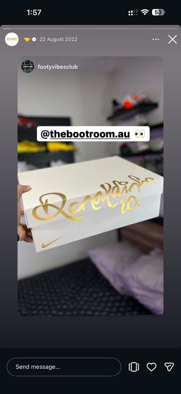 Bootroom customer with their boots