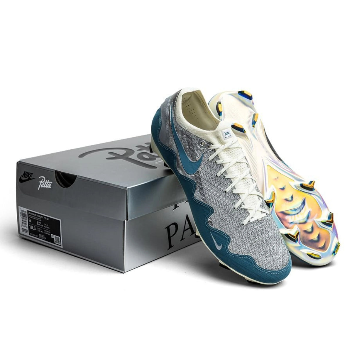 NIKE MERCURIAL VAPOR XVI × PATTA “NOISE AQUA” AIRMAX 1