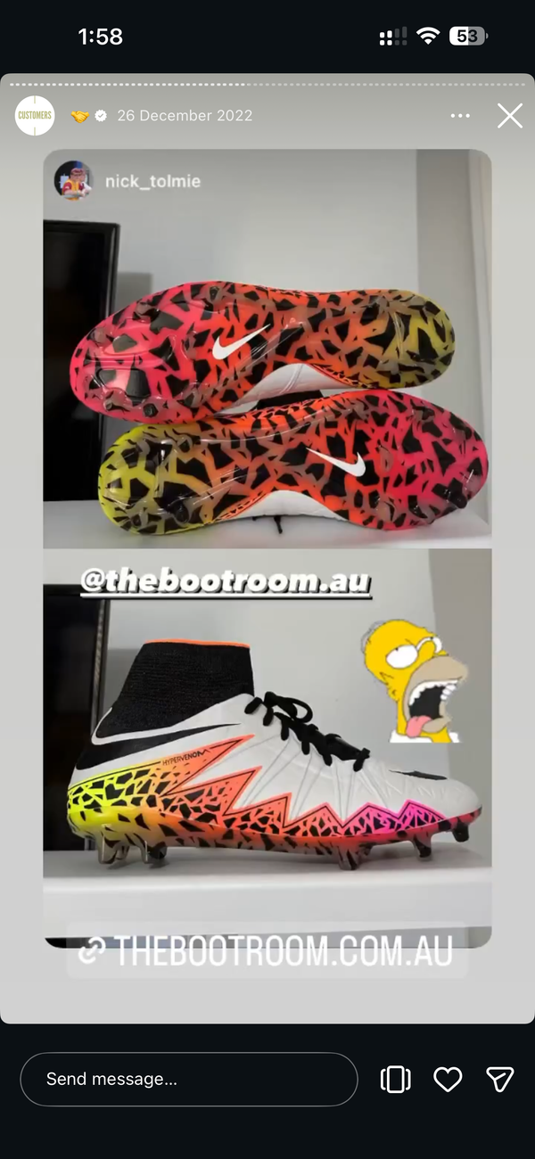 Bootroom customer with their boots
