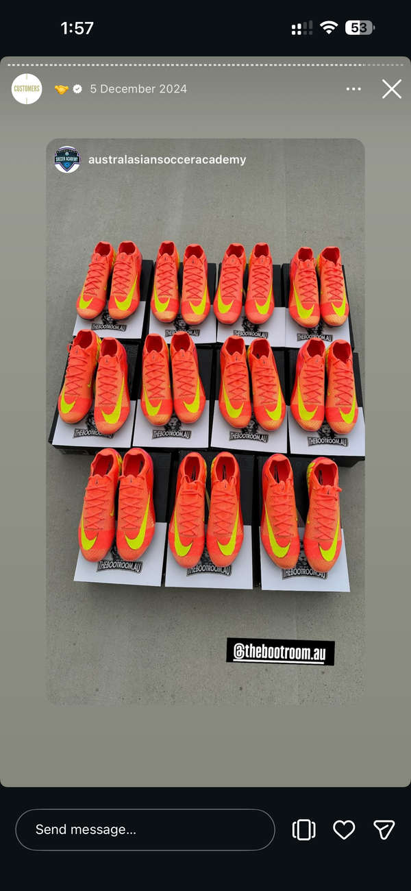 Bootroom customer with their boots