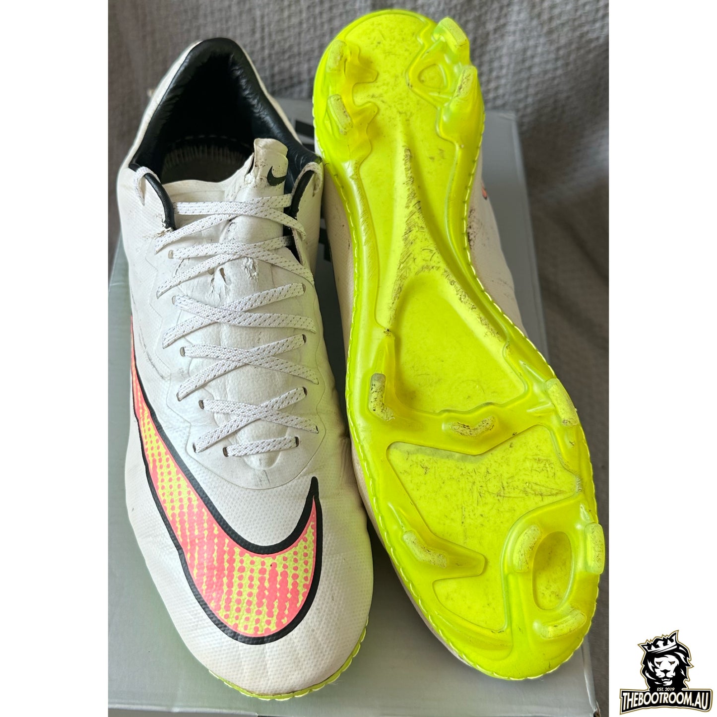 NIKE MERCURIAL VAPOR X “SHINE THROUGH" MISMATCH SIZE