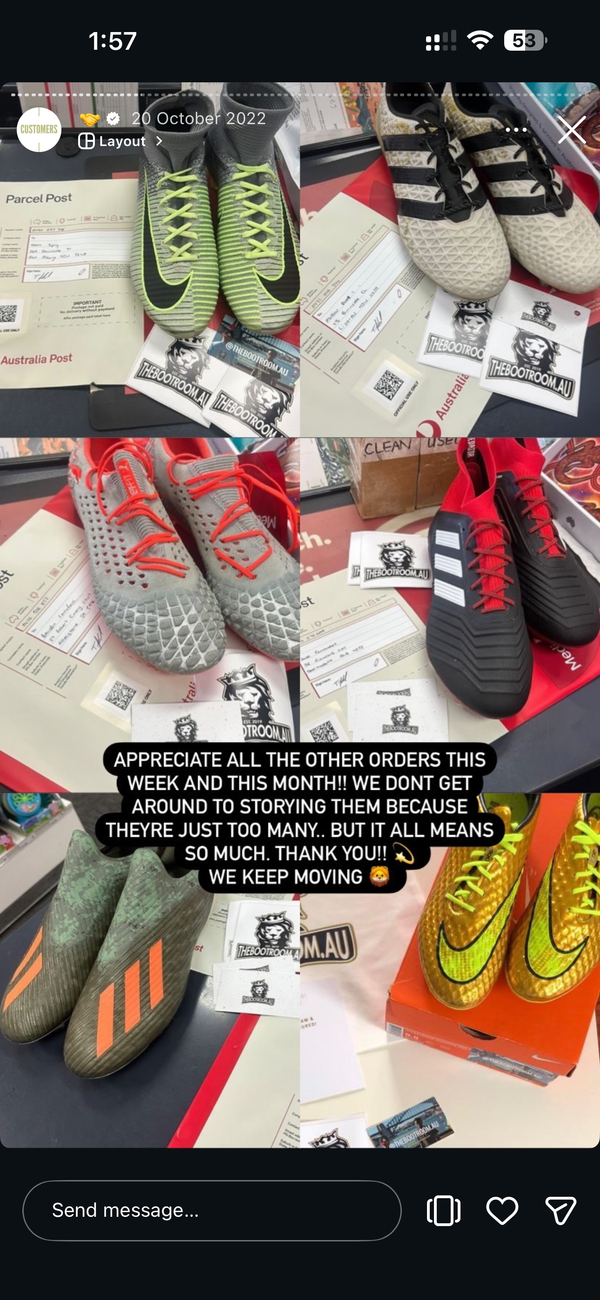 Bootroom customer with their boots