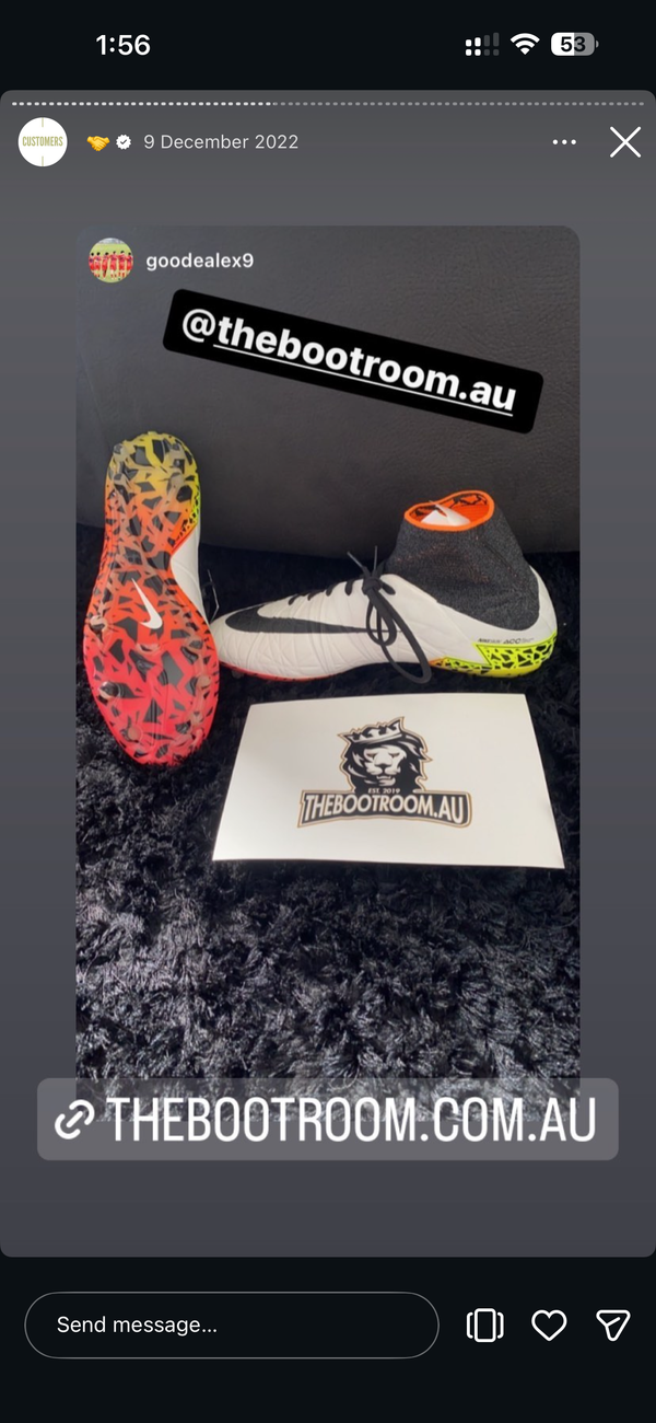 Bootroom customer with their boots