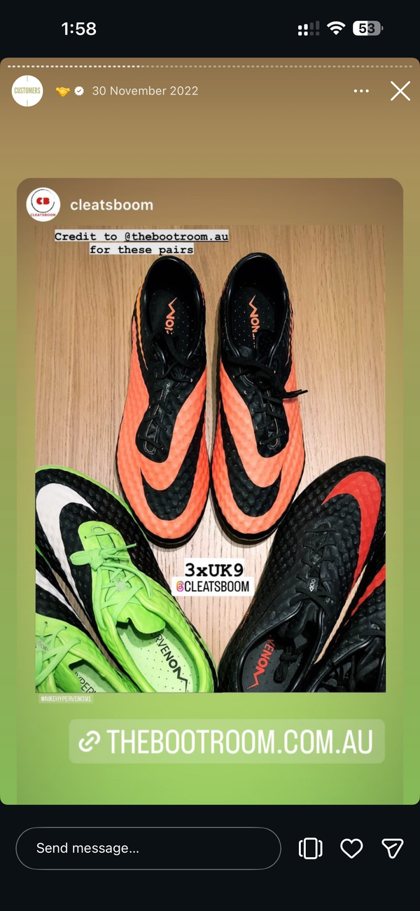 Bootroom customer with their boots
