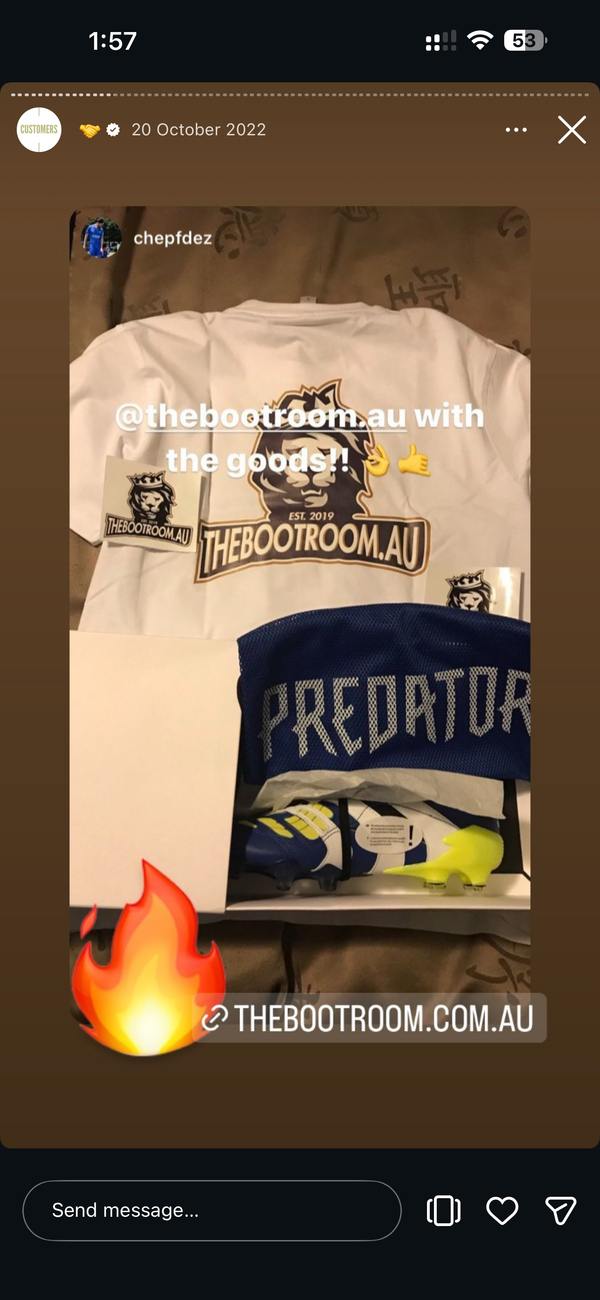 Bootroom customer with their boots
