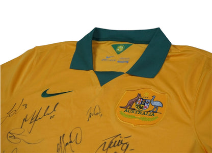 *MATCH ISSUE, SIGNED* NIKE AUSTRALIA 2014/15 HOME (LARGE)