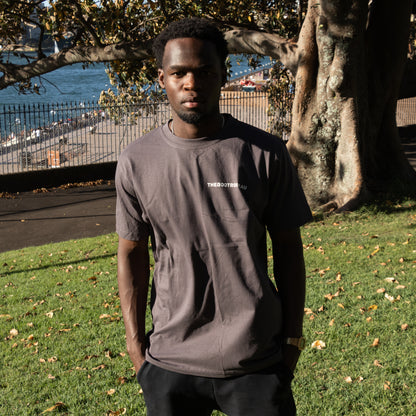 OG LOGO TSHIRT - MARBLE GREY