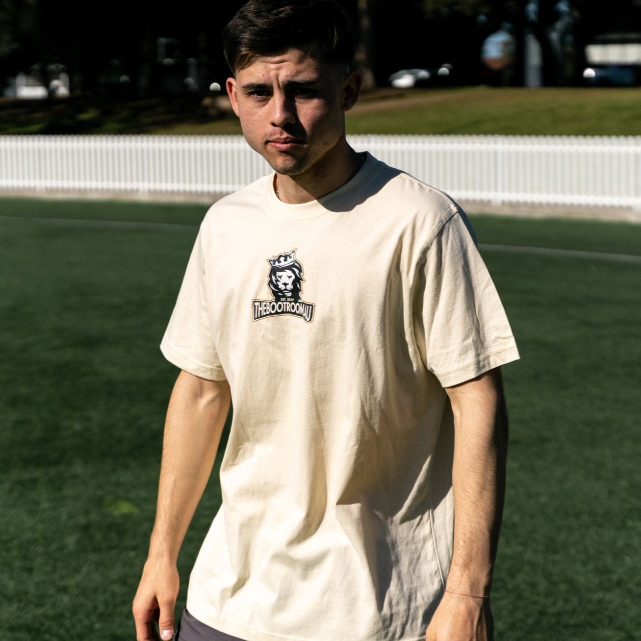 SMALL LOGO TSHIRT - BEIGE