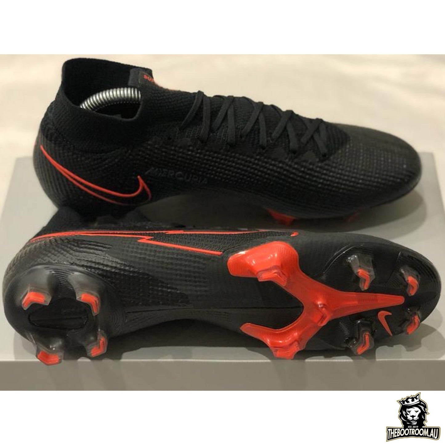 NIKE MERCURIAL SUPERFLY VII “BLACK/CHILE RED”