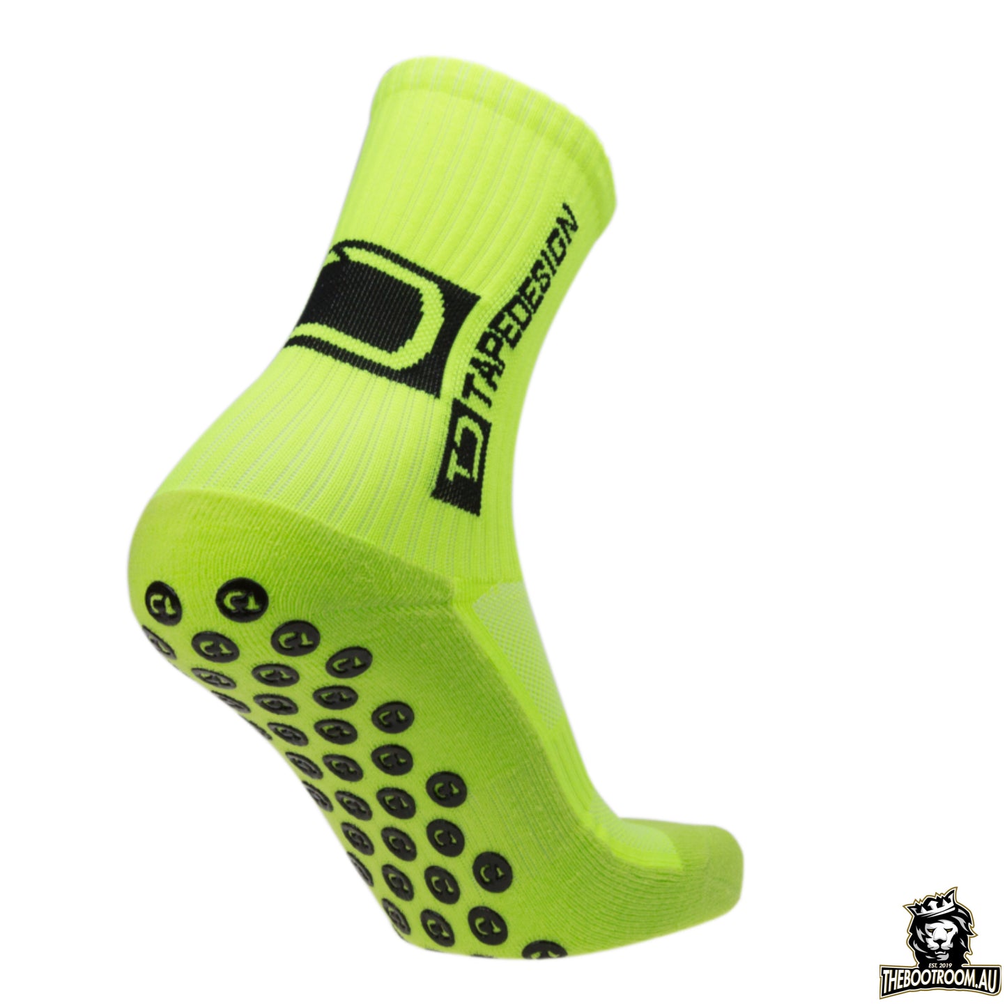 TAPEDESIGN - NEON GREEN GRIP SOCKS