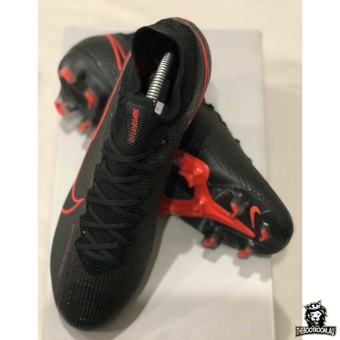 NIKE MERCURIAL SUPERFLY VII “BLACK/CHILE RED”